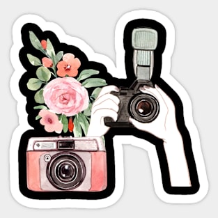 Beautiful Vintage Camera Collection Sticker